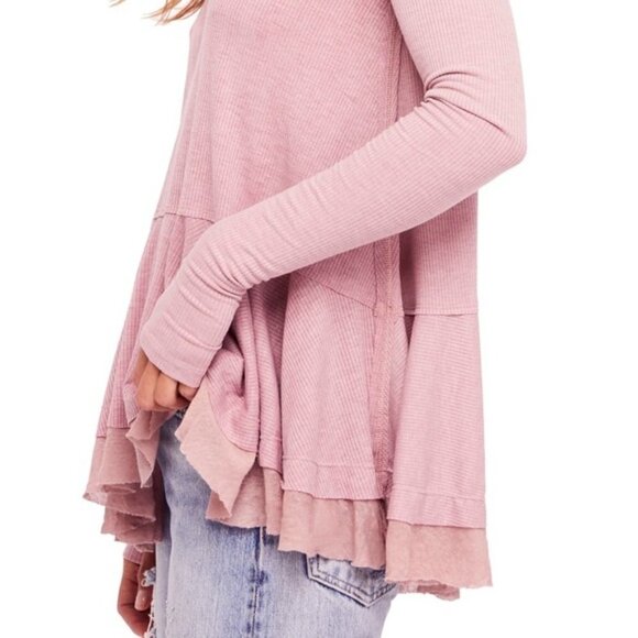 Free People We the Free Tangerine Tee In Mauve - Picture 3 of 12